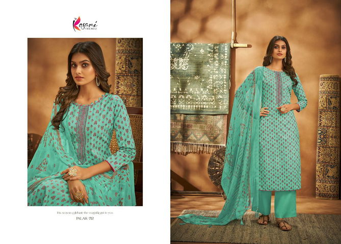 Kesari Palak 2 Cambric Cotton Casual Daily Wear Embroidery Dress Material Collection